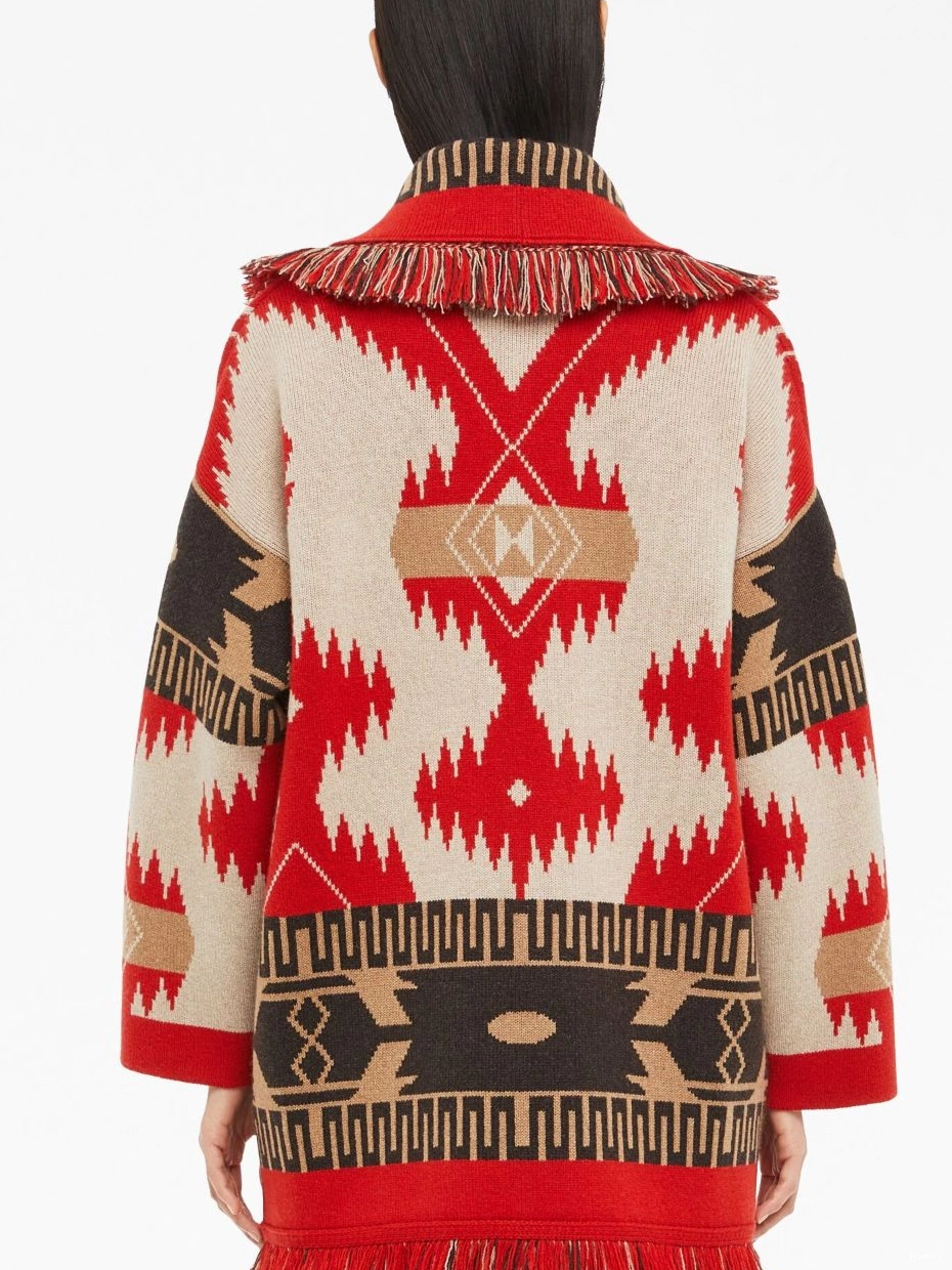 Affordable Icon Women Alanui cashmere cardigan jacquard 0419
